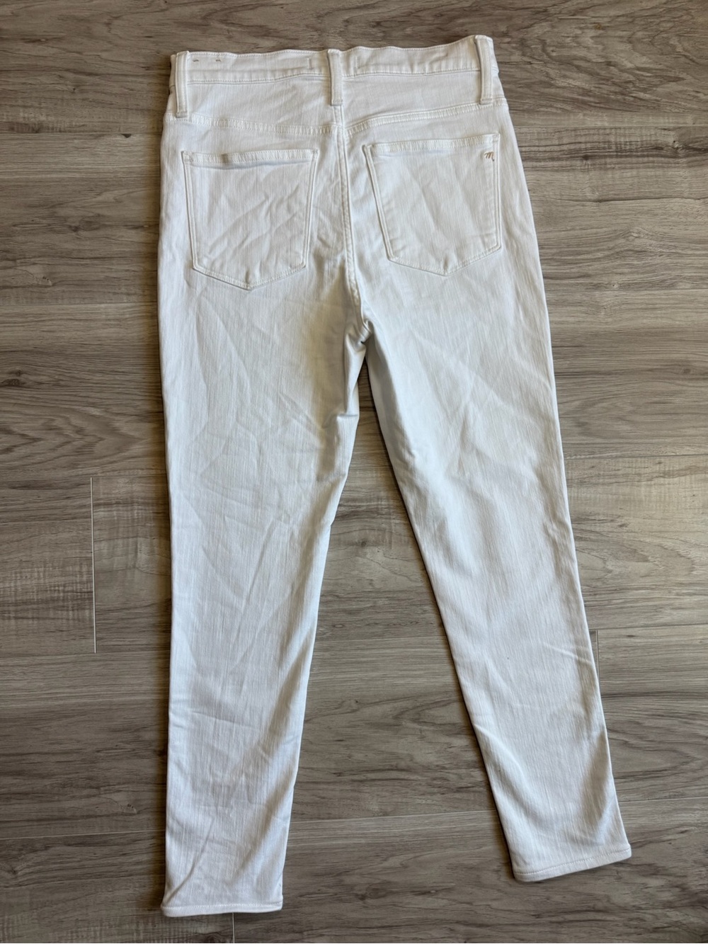 Madewell High Rise Skinny Jeans | Size 28 Pure White Button Fly - Picture 5 of 6